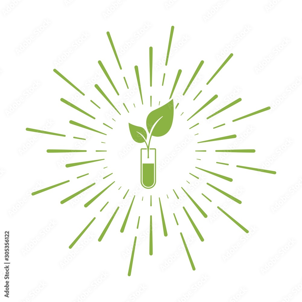Genetics. Improving the characteristics of plants. Vector icon on a white background. Genetics. Improving the characteristics of plants. Vector icon on a white background.