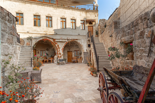 Beautiful old yard of Cappadocia, Turkey