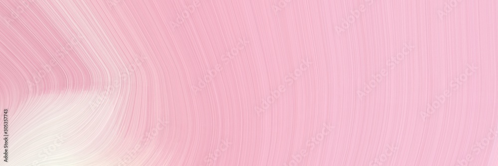 Fototapeta premium smooth swirl waves background illustration with pink, baby pink and linen color