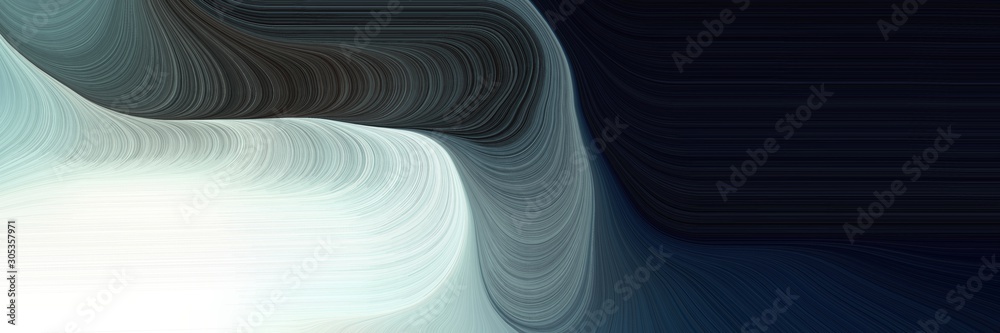 Fototapeta gładka ilustracja tła fal wirowych z bardzo ciemnoniebieskim, jasnoszarym i jasnoszarym kolorem łupkowym