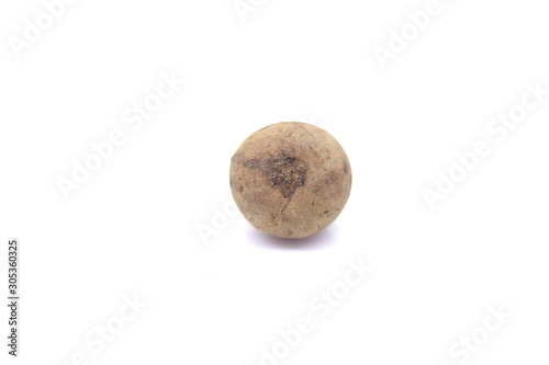 sapodilla fruit isolated on white background