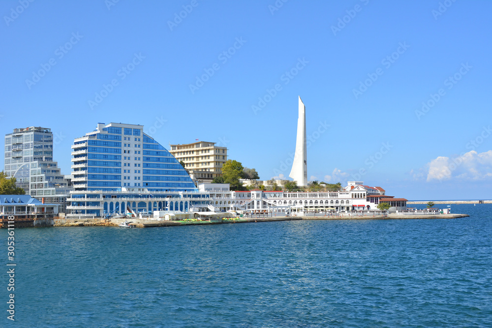 Crimea. Sevastopol. Views of the harbour and the promenade
