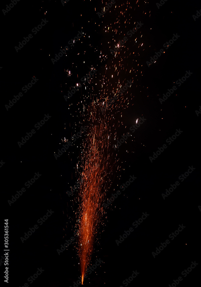 Diwali festival fire works. Diwali festival is celebrated in India in October of every year and it is most popular hindu festival celebrated with fire works.