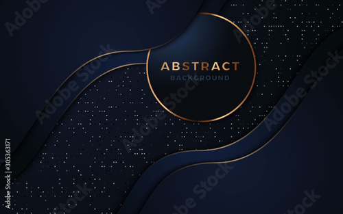 Dark blue textured layer overlap background.