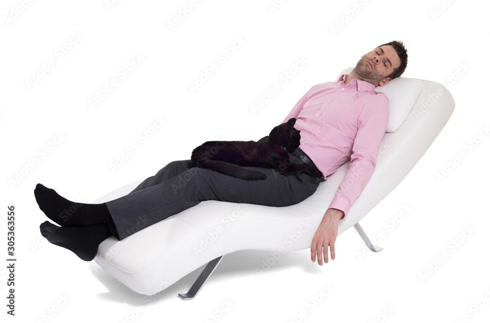 Man client sitting with psychologist on the comfortable couch during the psychological session