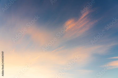 Abstract sky and clouds natural background.