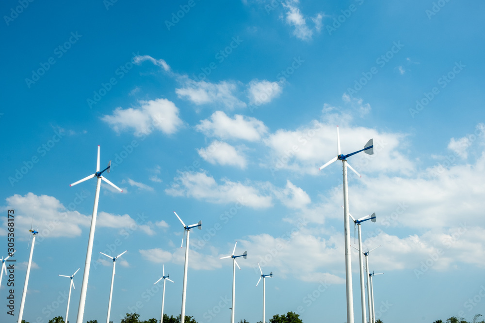 Windmill energy farm. Windmill energy farm.