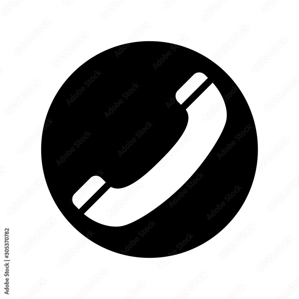 Phone icon vector design template on white background