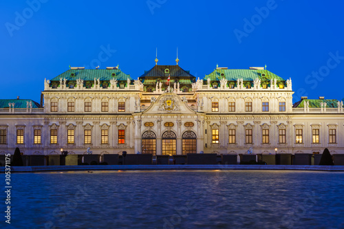 Palace Belvedere in Vienna Austria