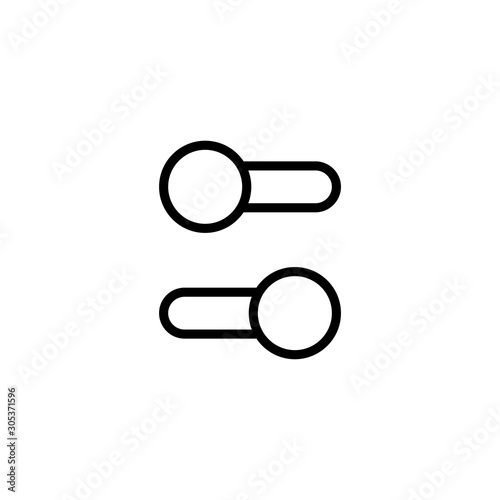 Simple switch line icon.