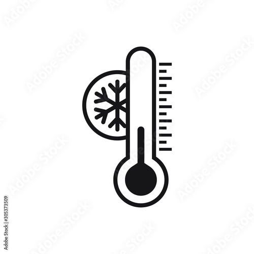 Thermometer cold icon - From forecast, Climate and Meteorology icons, widget icons
