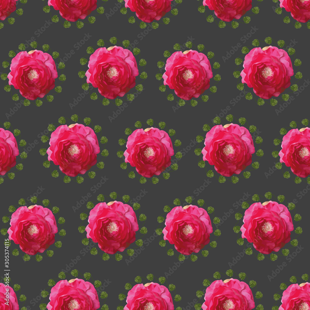 Colorful flower seamless pattern print background design Colorful flower seamless pattern print background design
