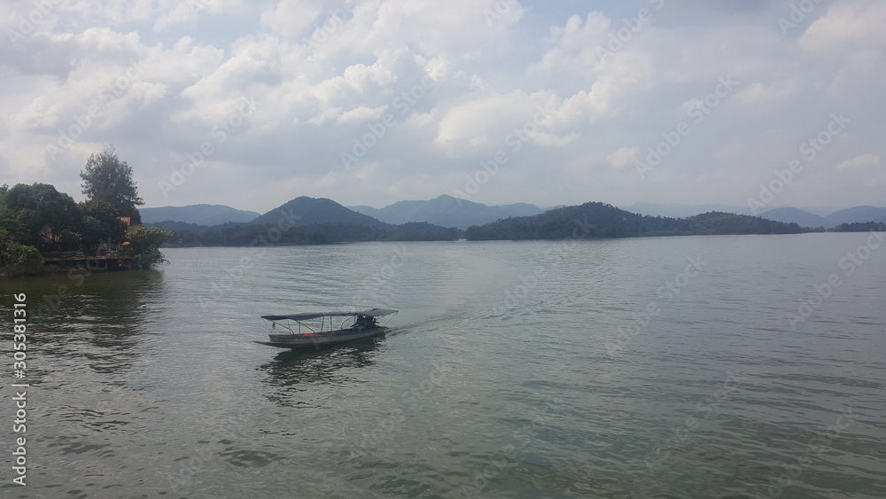 boat on lake boat on lake
