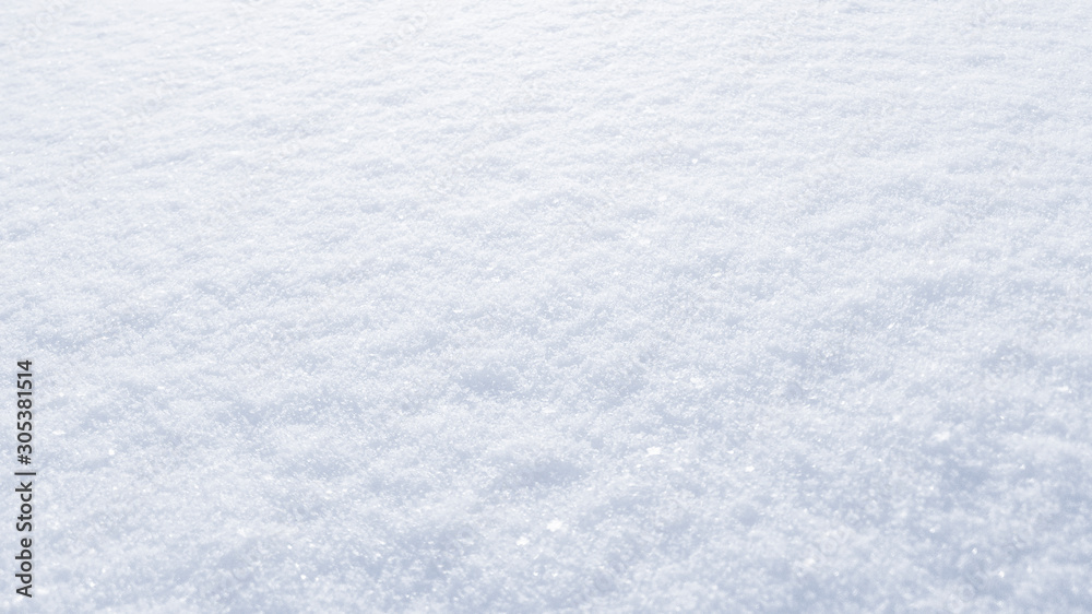 Winter snow background. The texture of fresh, clean, sparkling, freshly fallen snow - obrazy, fototapety, plakaty 