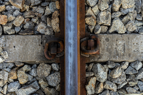 The pattern of the stone on the railroad © Toon Photo Memory