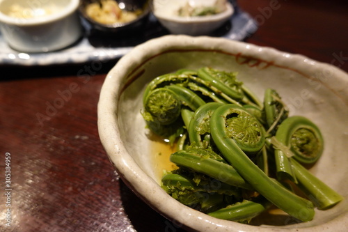 Japanese traditional food - marinated Kogomi