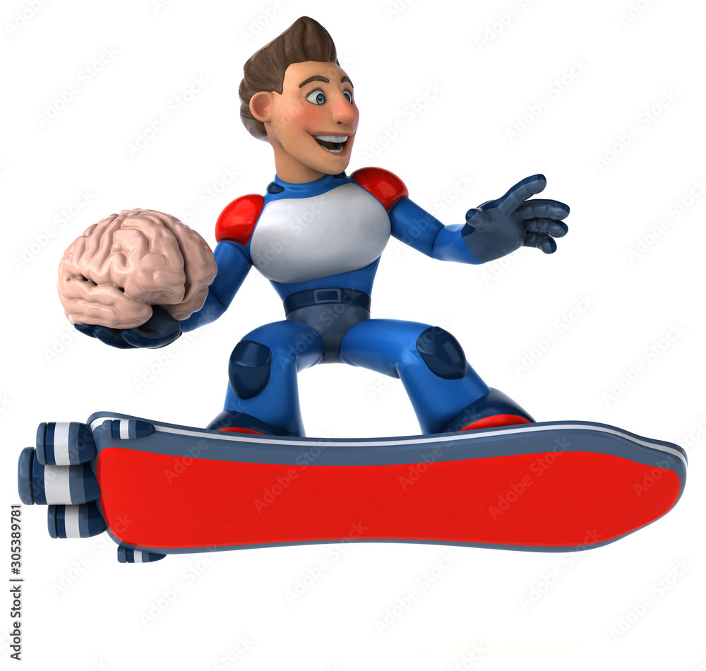 Super modern superhero - 3D Illustration Super modern superhero - 3D Illustration
