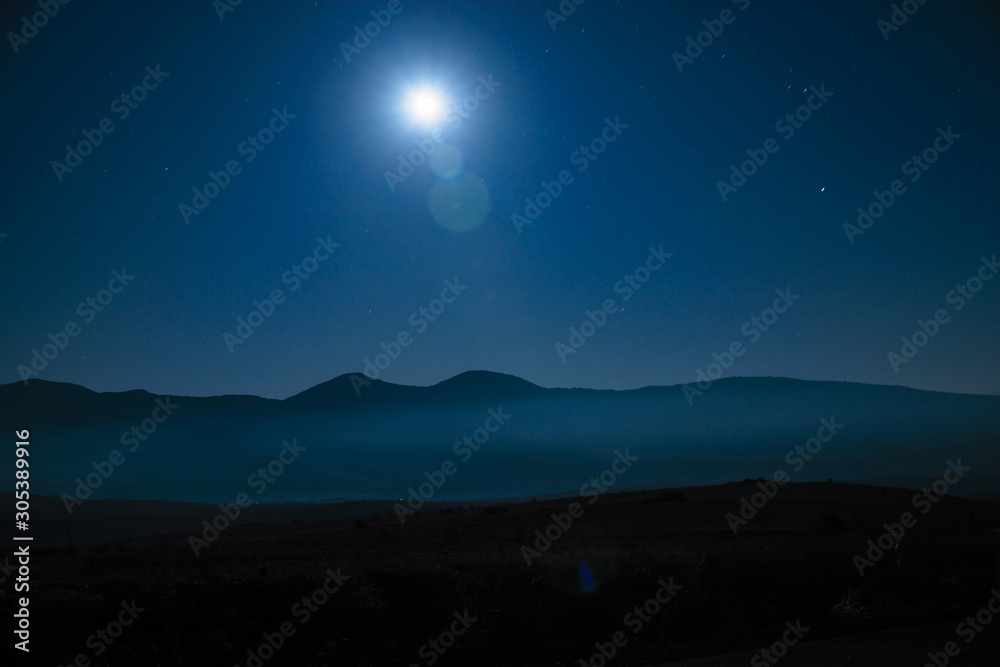 mountain at the night mountain at the night