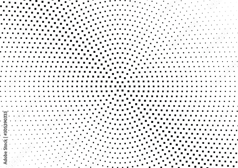 Abstract halftone dotted background. Monochrome pattern with square.  Vector modern pop art texture for posters, sites, cover, business cards, postcards, grunge art, labels layout, stickers.