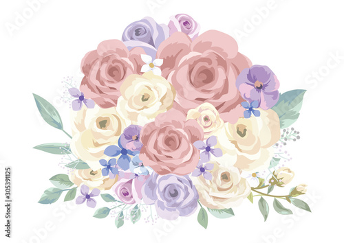 バラの花束