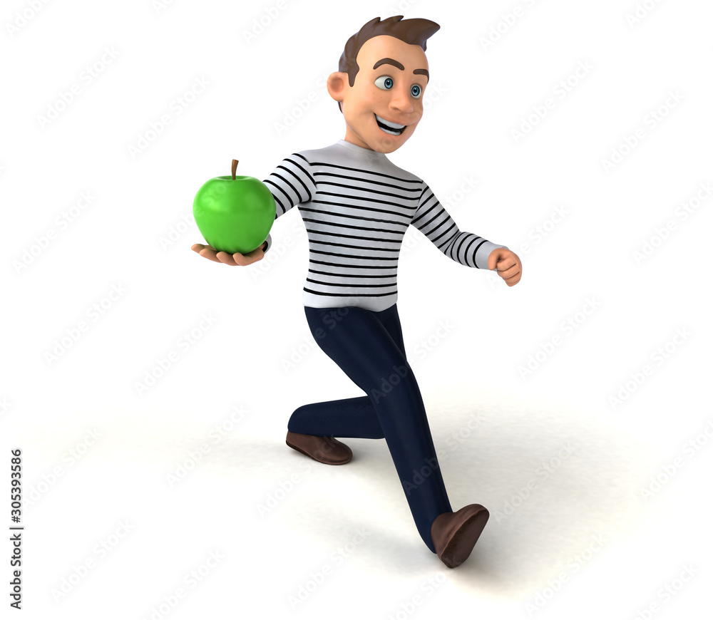Fun 3D cartoon casual character
