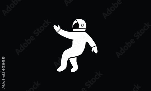 Astronaut vector logo design inspirations