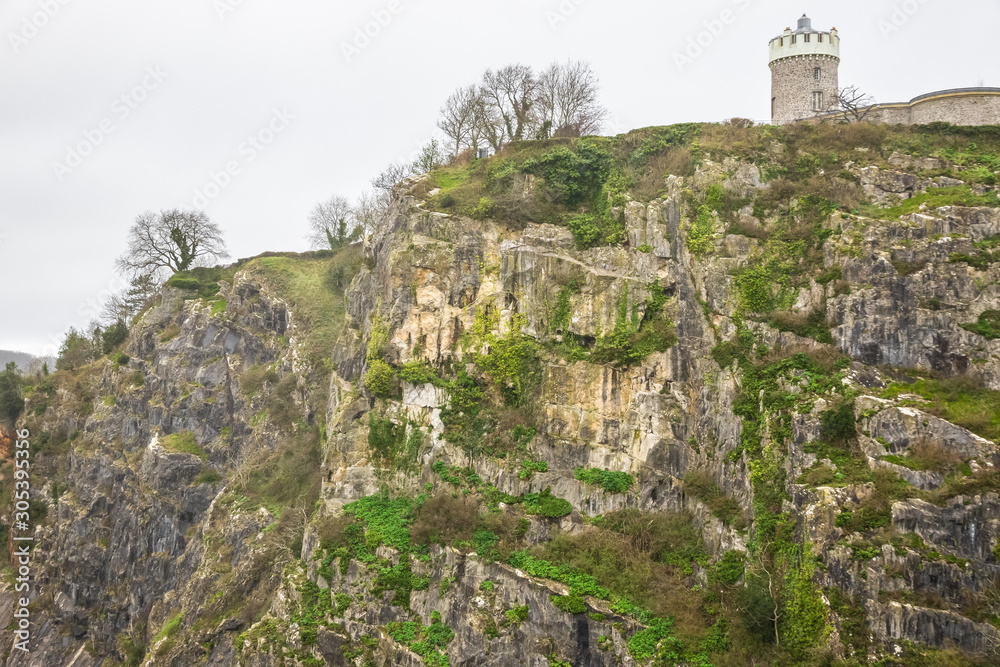 Clifton Observatory on the St Vincent's Rocks in Bristol, England