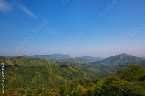 Daytime Mountain Nation in Thailand Landscape