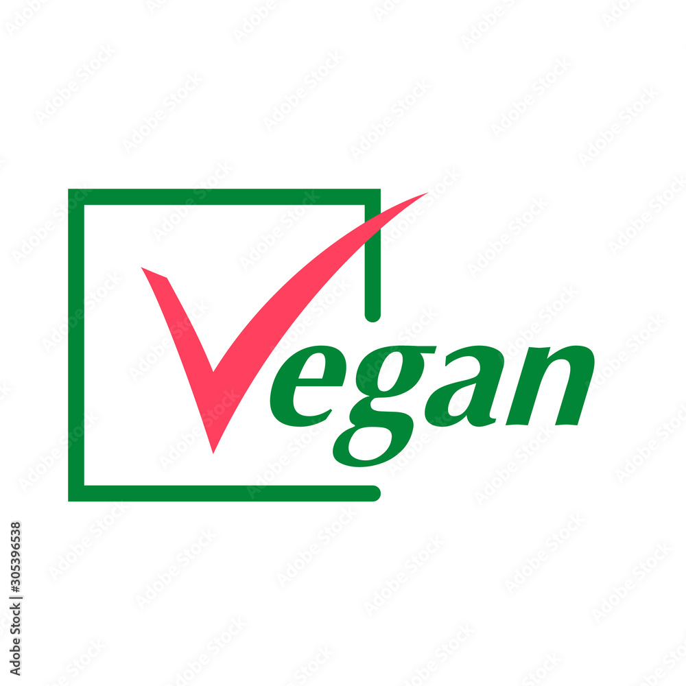 Vegan sign vector illustration. Vegan sign vector illustration.