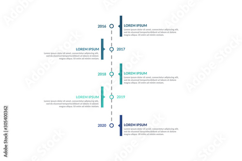 timeline infographic template design . business infographic concept for presentations, banner, workflow layout, process diagram, flow chart