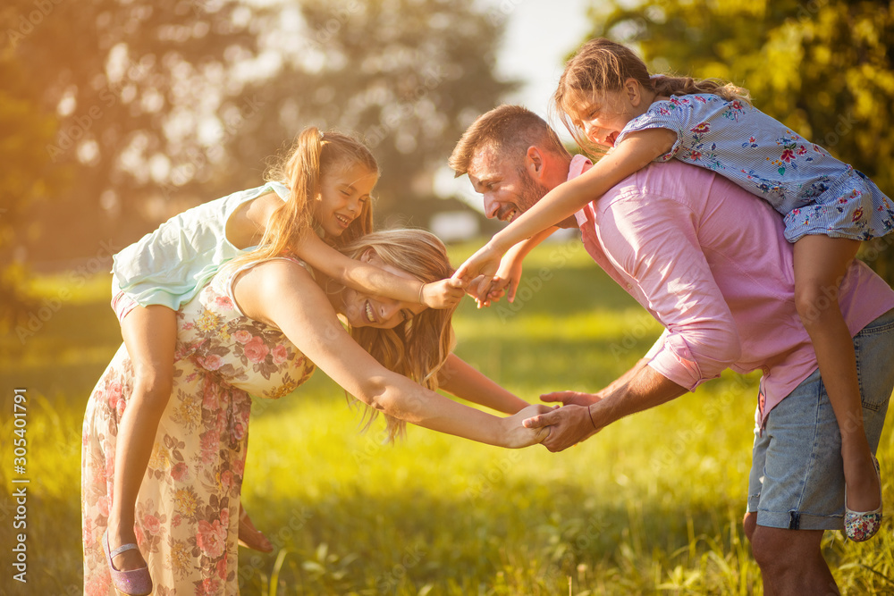Fototapeta premium Summer days full of laughter and play.