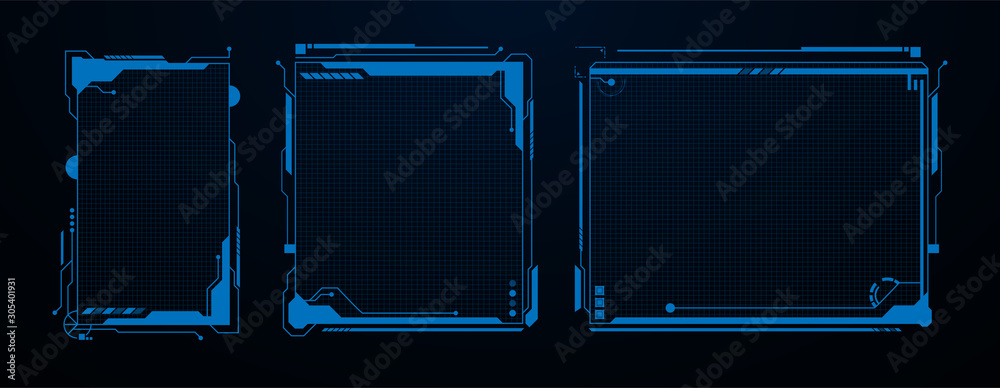 futuristic sci fi technology template design concept background