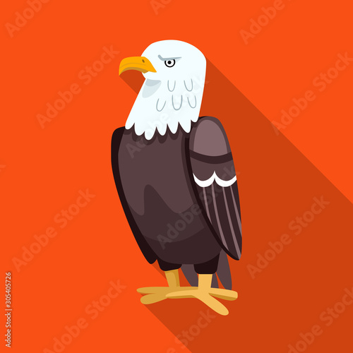 Vector design of bird and eagle logo. Collection of bird and predatory vector icon for stock.