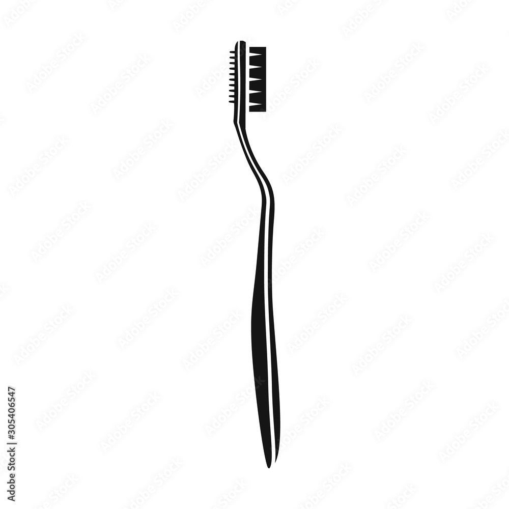 Toothbrush vector icon.Black vector icon isolated on white background toothbrush Toothbrush vector icon.Black vector icon isolated on white background toothbrush