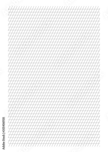 Calligraphy blank training sheet. Page with rulers for handwriting practice.