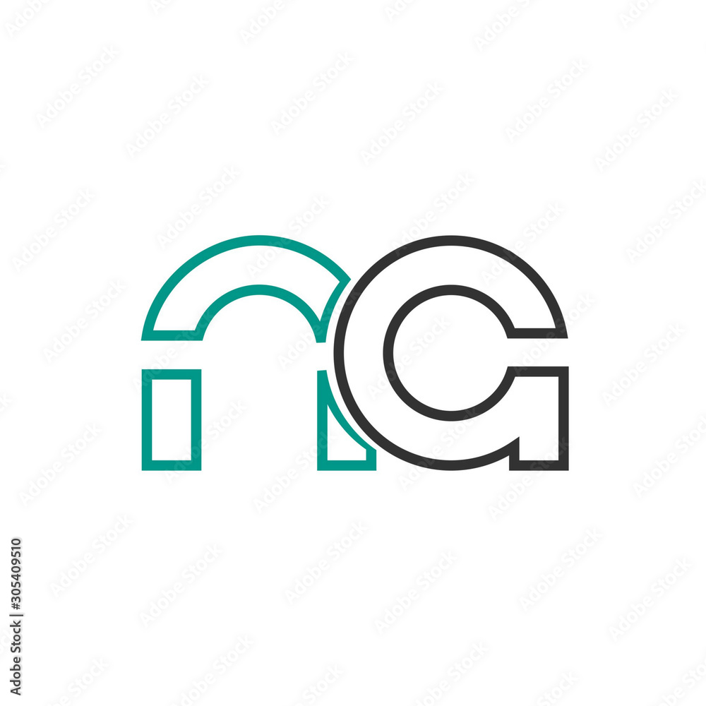 Initial Letter NA Line Logo Template Linked. Vector Icon rounded infinity concept.easy to use and highly customizable. Modern vector illustration