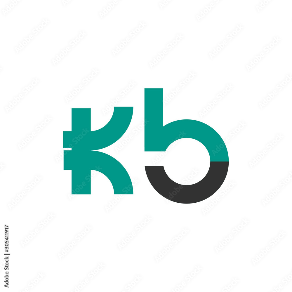 Initial letter KB lowercase logo design template.Can be used for workflow layout template, banner, marketing, infographics. Initial letter KB lowercase logo design template.Can be used for workflow layout template, banner, marketing, infographics.