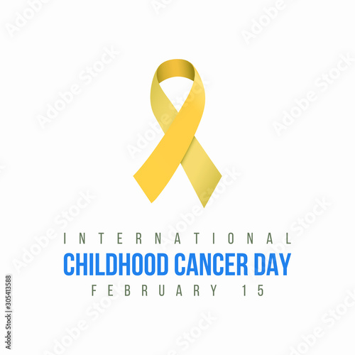 Vector illustration on the theme of International Childhood Cancer Day on February 15th.