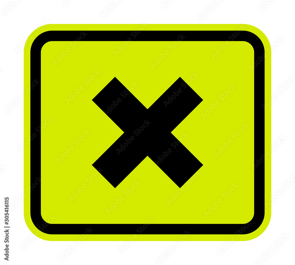 Obraz premium Beware Irritant Sign Isolate On White Background,Vector Illustration EPS.10