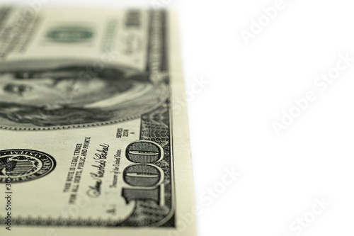 Us dollar bill. Washington american cash. Falling usd money back