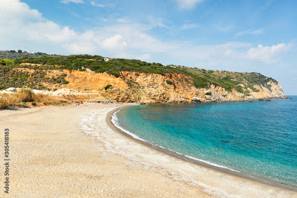 The beach Xanemos in Skiathos, Greece