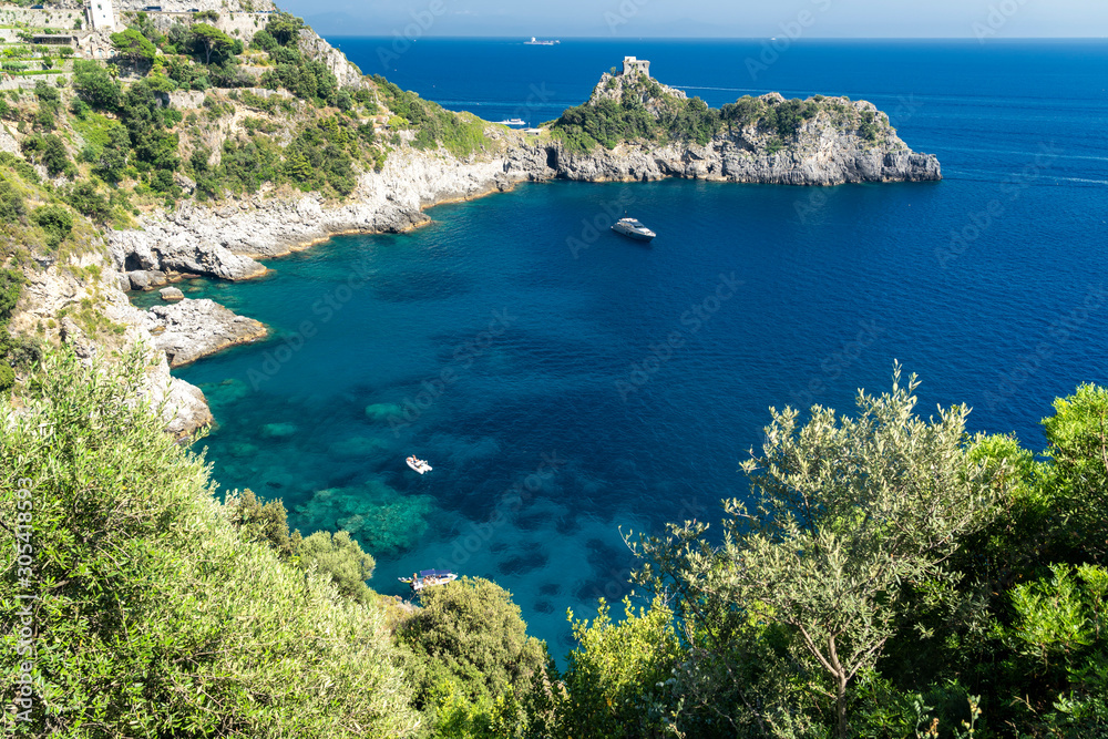 Obraz premium Costiera Amalfitana, Italy, the coast at summer