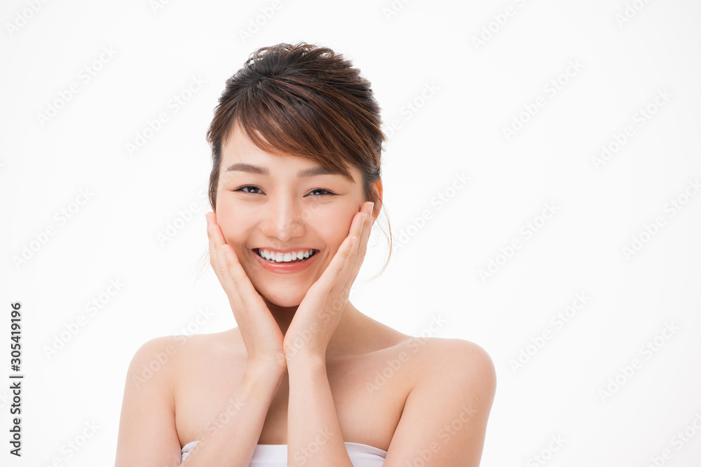 Beautiful Young asian Woman with Clean Fresh Skin look. Beautiful Young asian Woman with Clean Fresh Skin look.