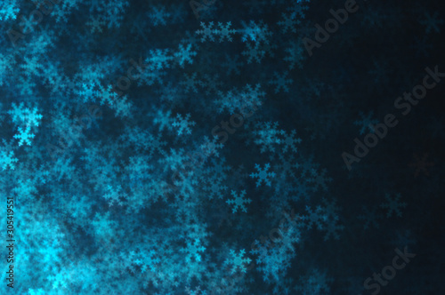 Abstract blue Christmas background snowflakes