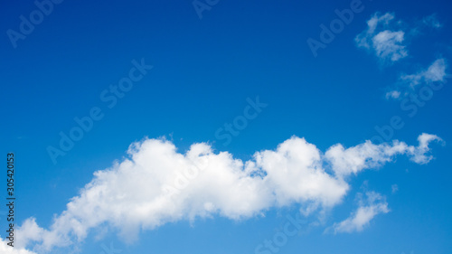 blue sky with white clouds