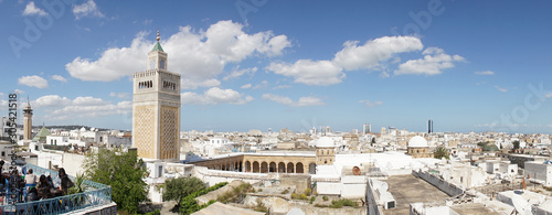 Sidi Bou Said oriental city architecture in Tunisia, North Africa. photo