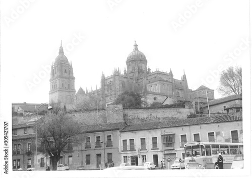Catedral de Salamanca 1971 desde Rector Esperabé