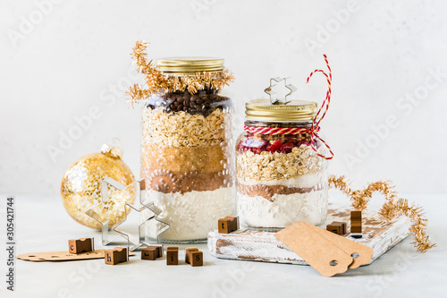 Christmas Cookie Mix in Jars