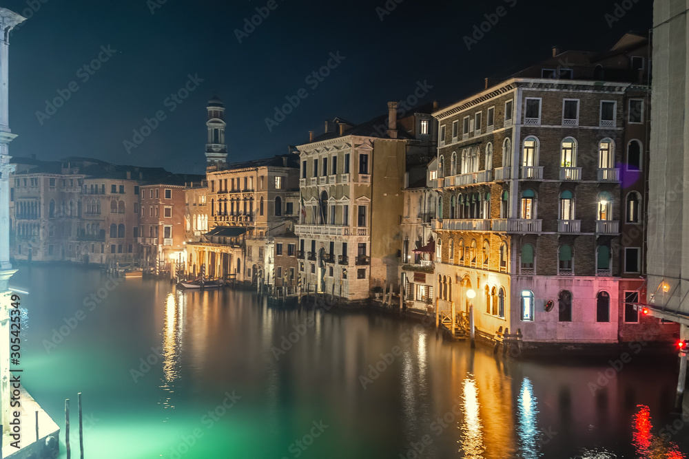 Ancient buildings by Venice's Grand Canal