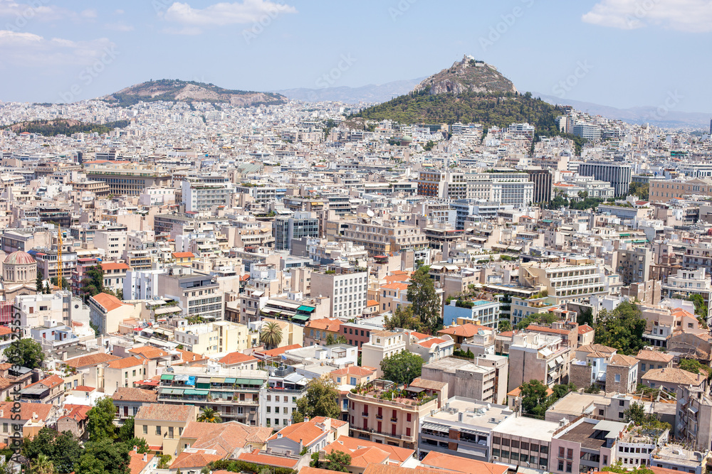 Views of Athens from the Acropolis